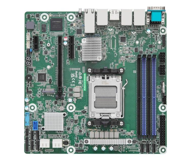 Asrock, płyta główna, B650D4U-2L2T/BCM AM5 AMD Ryzen 7000 B650E, 4xDIMM, SATA, 1xM.2, 2xGbE, 2-10GbE