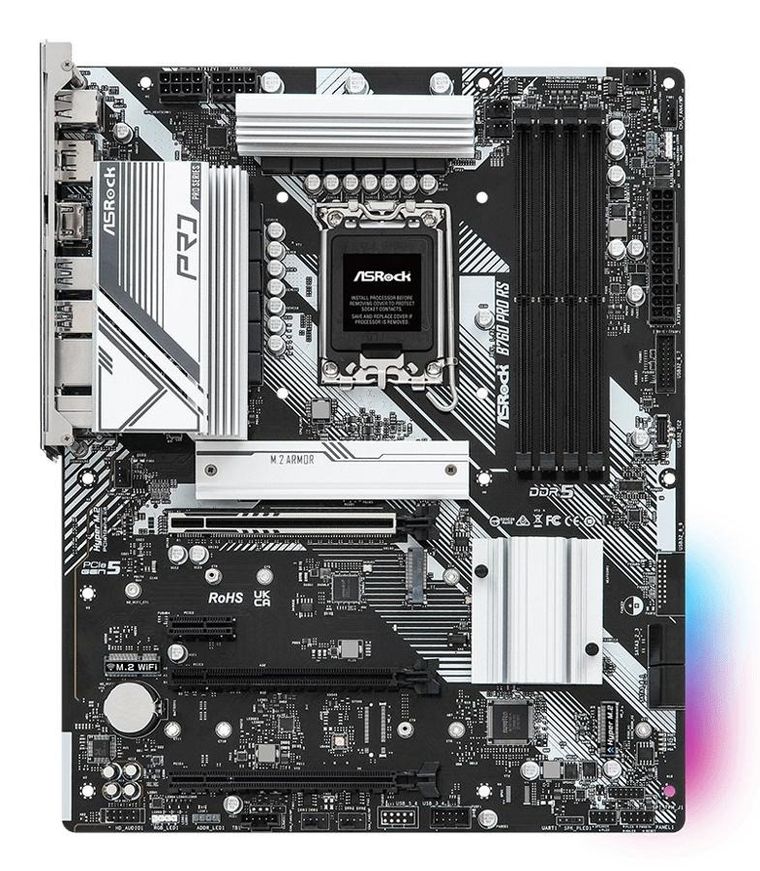 ASRock, płyta główna, B760 Pro RS s1700 4DDR5 DP/HDMI/eDP M.2 ATX