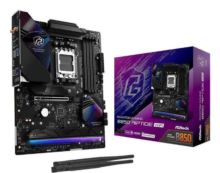 ASRock, płyta główna, B850 Phantom Gaming Riptide WiFi AM5 4DDR5 ATX