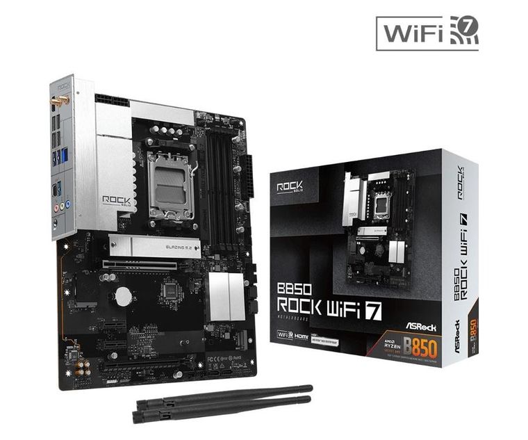 ASRock, płyta główna, B850 ROCK WIFI 7 AM5 4DDR5 ATX