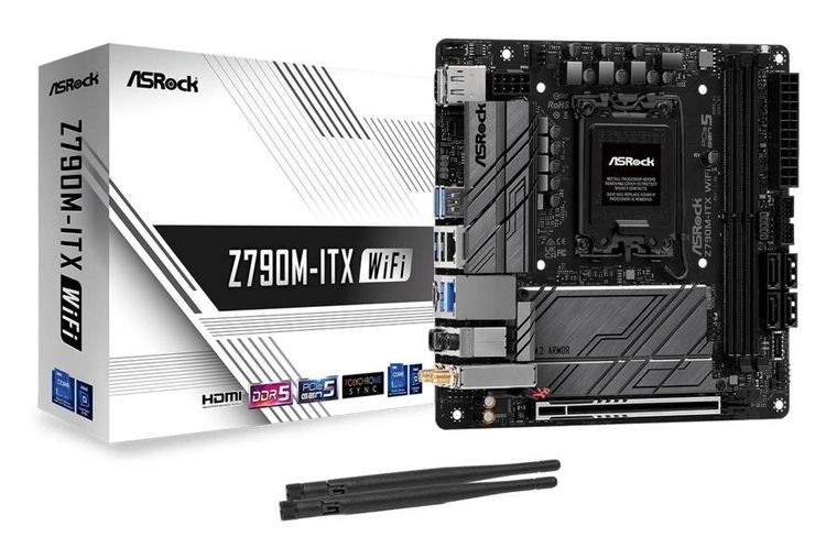 ASRock, płyta główna, Z790M-ITX WIFI S1700 2DDR5 HDMI M.2 mITX