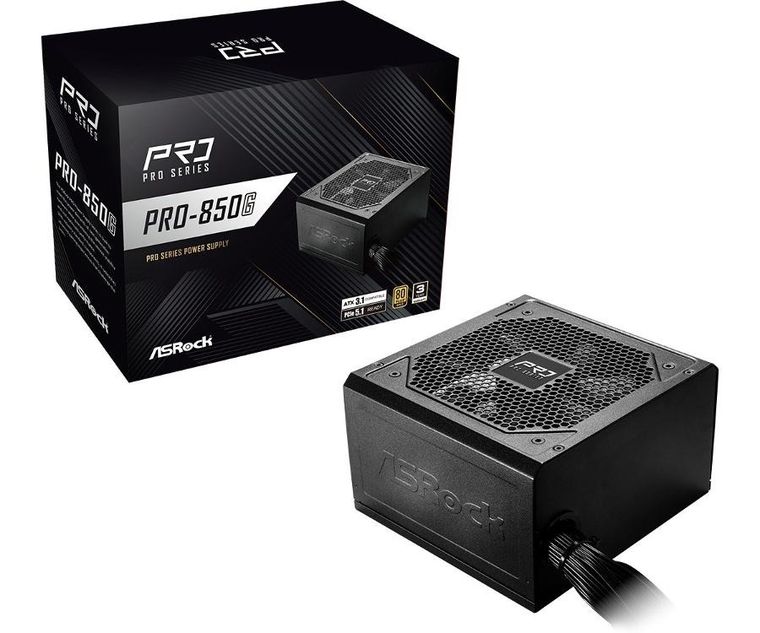 ASRock, zasilacz, PRO-850G, 850W, 80 PLUS Gold
