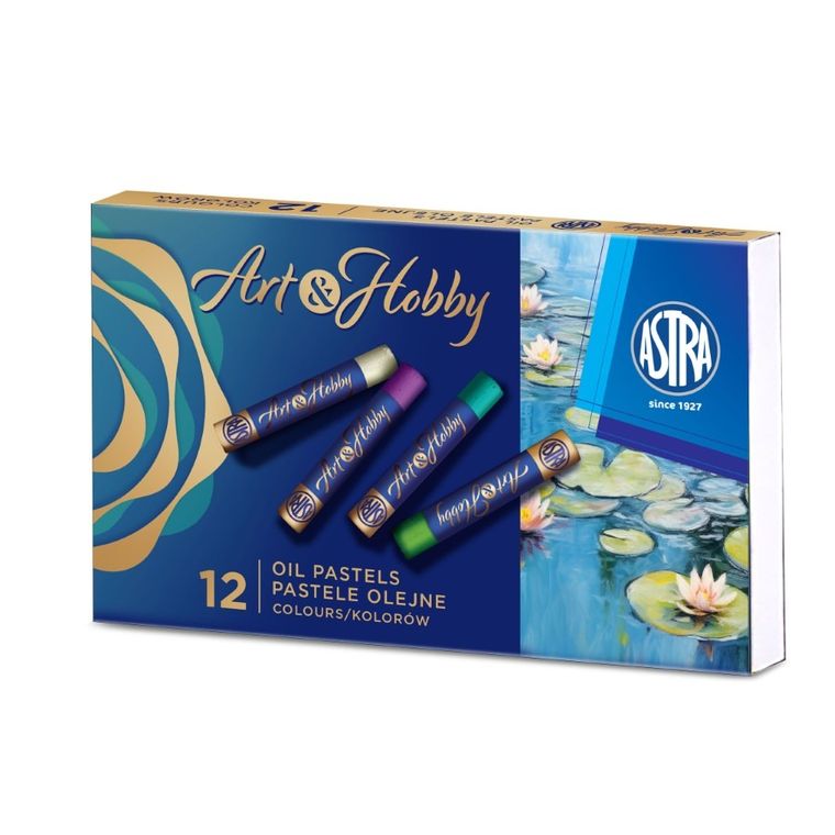 Astra, Art&Hobby, pastele olejne, 12 kolorów
