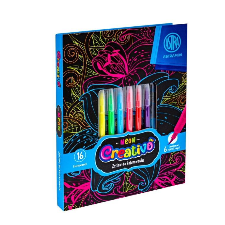 Astra, Astrafun, zestaw do kolorowania, flowers