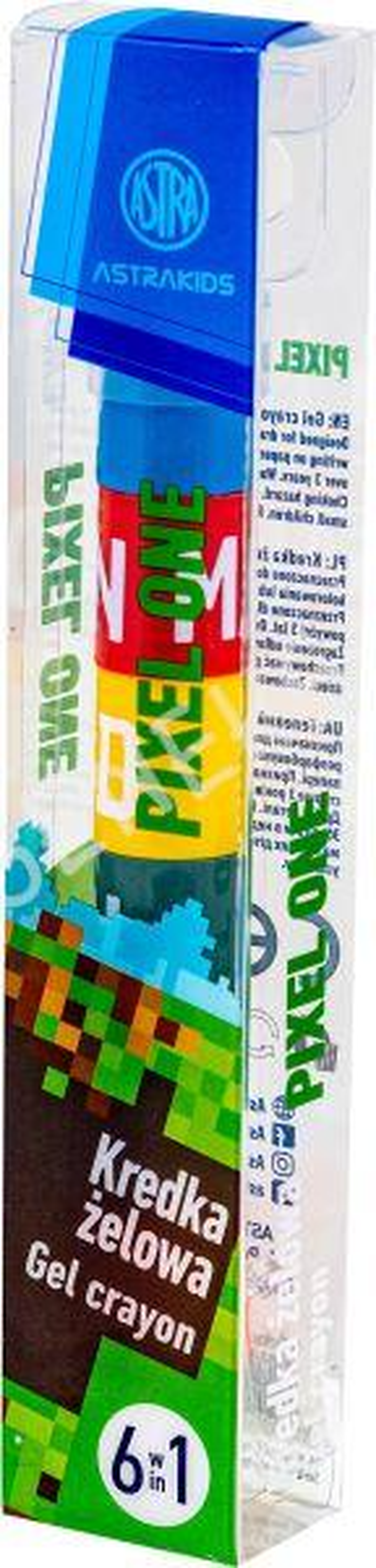 Astra, Astrakids, Kredka żelowa przekładana 6w1, Pixel One