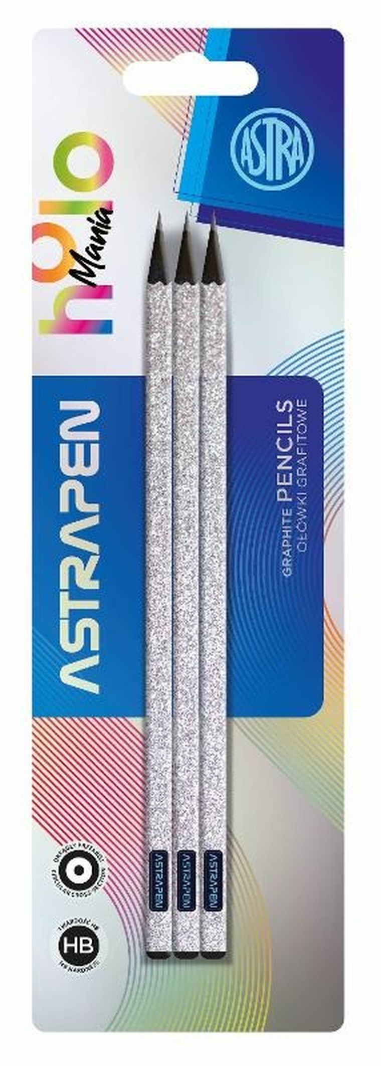 Astra, Astrapen, ołówki z czarnego drewna, 3 szt.