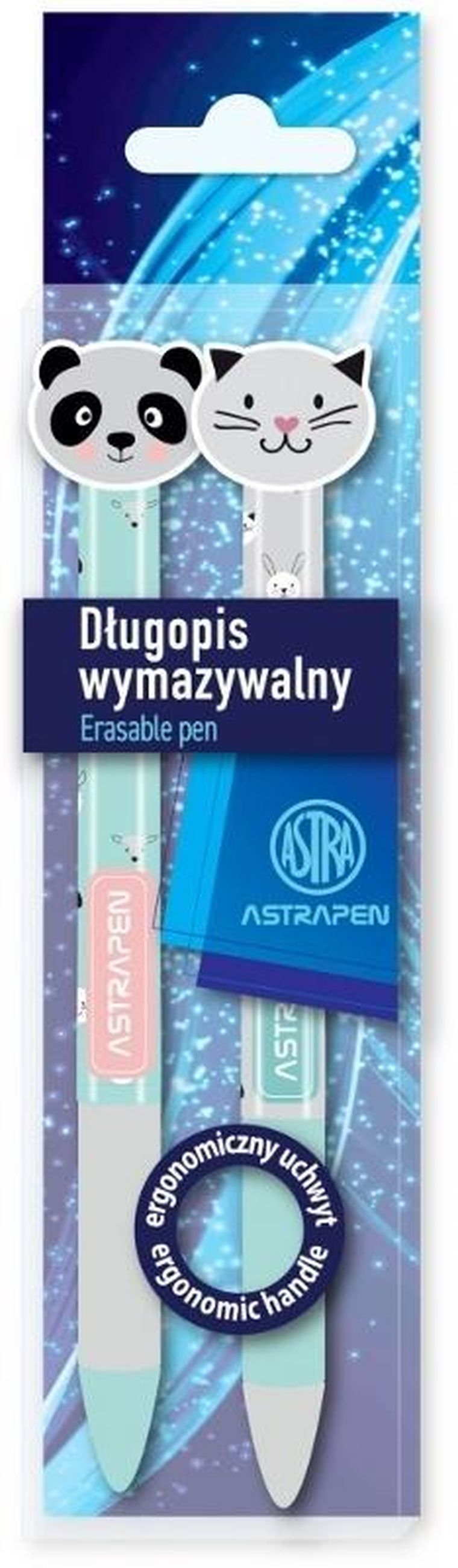 Astra, Astrapen, Oops, ługopis automatyczny wymazywalny, Animals, 2 szt.