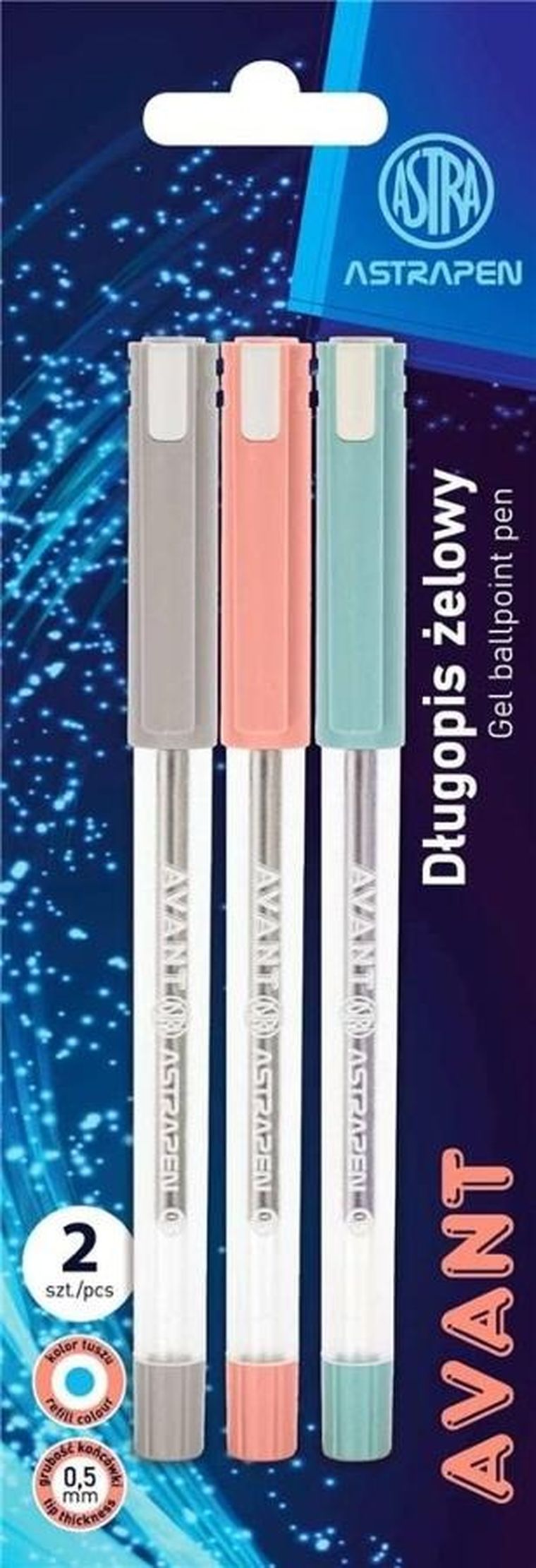 Astra, Avant, długopis żelowy, 2 szt.