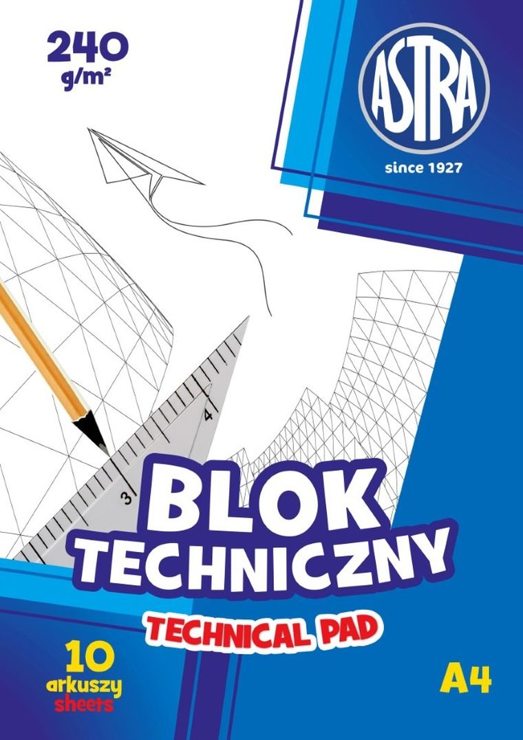 Astra, blok techniczny, A4 240g