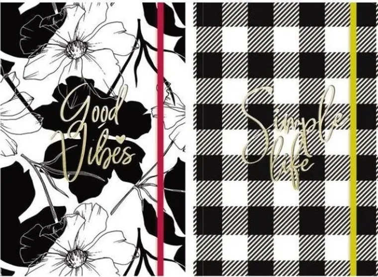 Astra, brulion A5, 96 kartek, kropka i linia, Simple life, 1 szt.