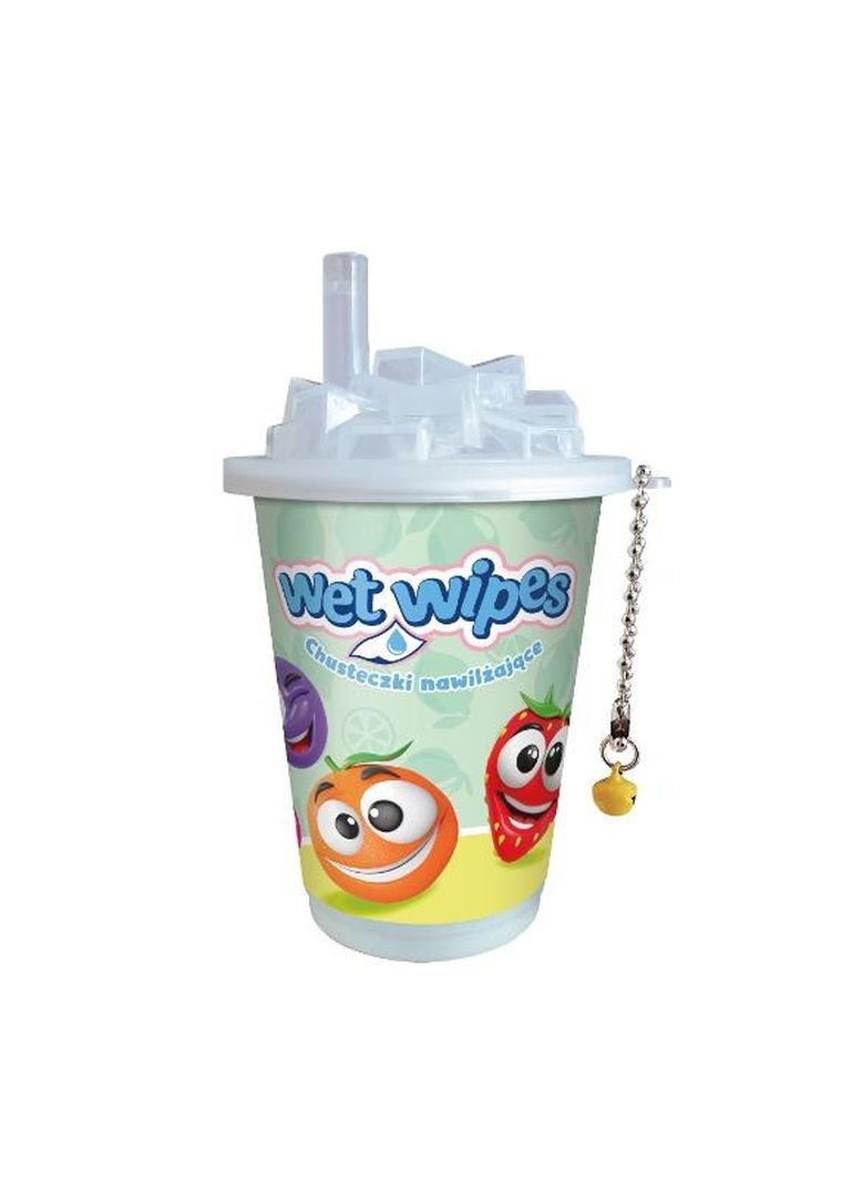 Astra, Care, chusteczki nawilżane w puszce, Shake Owocki, 1 szt.