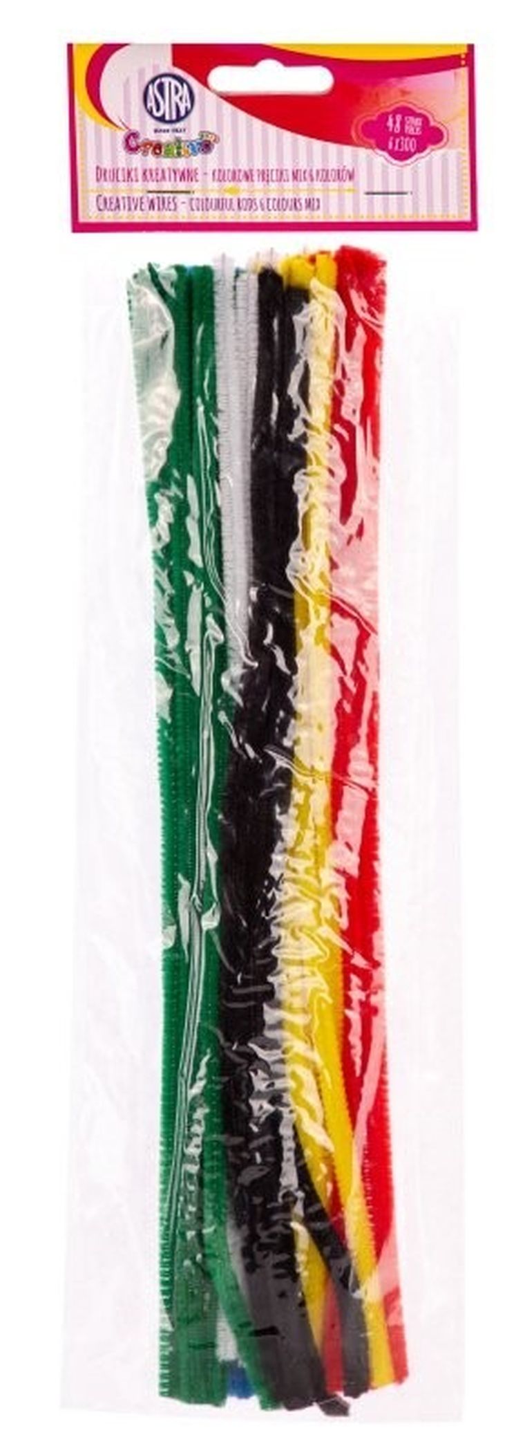 Astra, druciki kreatywne, 6 kolorów