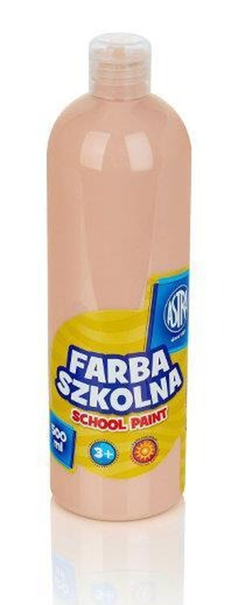 Astra, farba szkolna, butelka, cielista, 500 ml