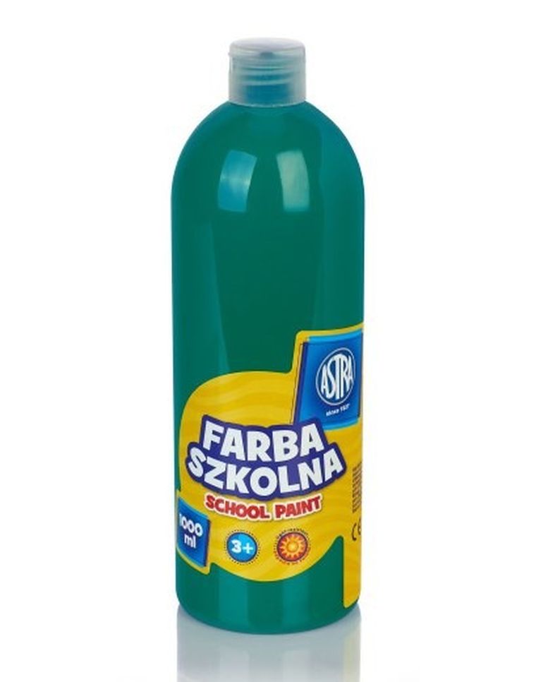 Astra, farba szkolna, butelka, ciemna zieleń, 500 ml