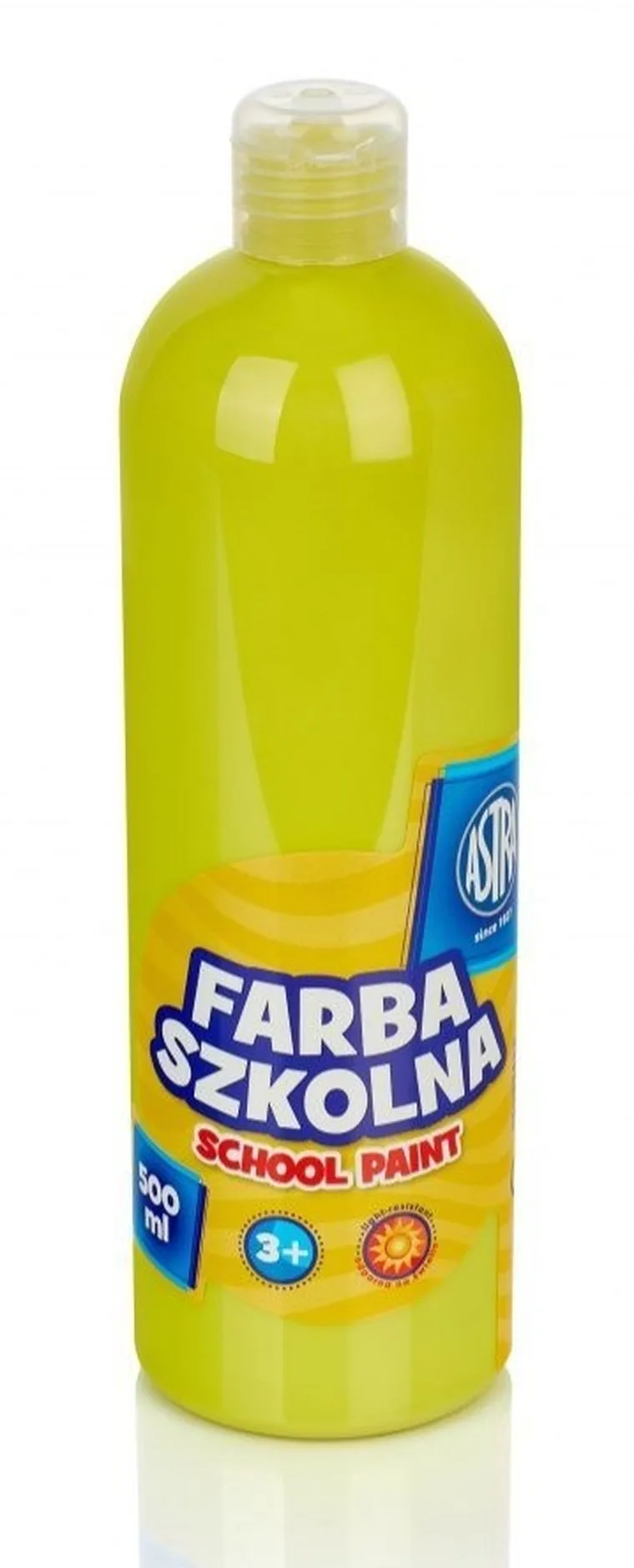 Astra, farba szkolna, butelka, cytryna, 500 ml