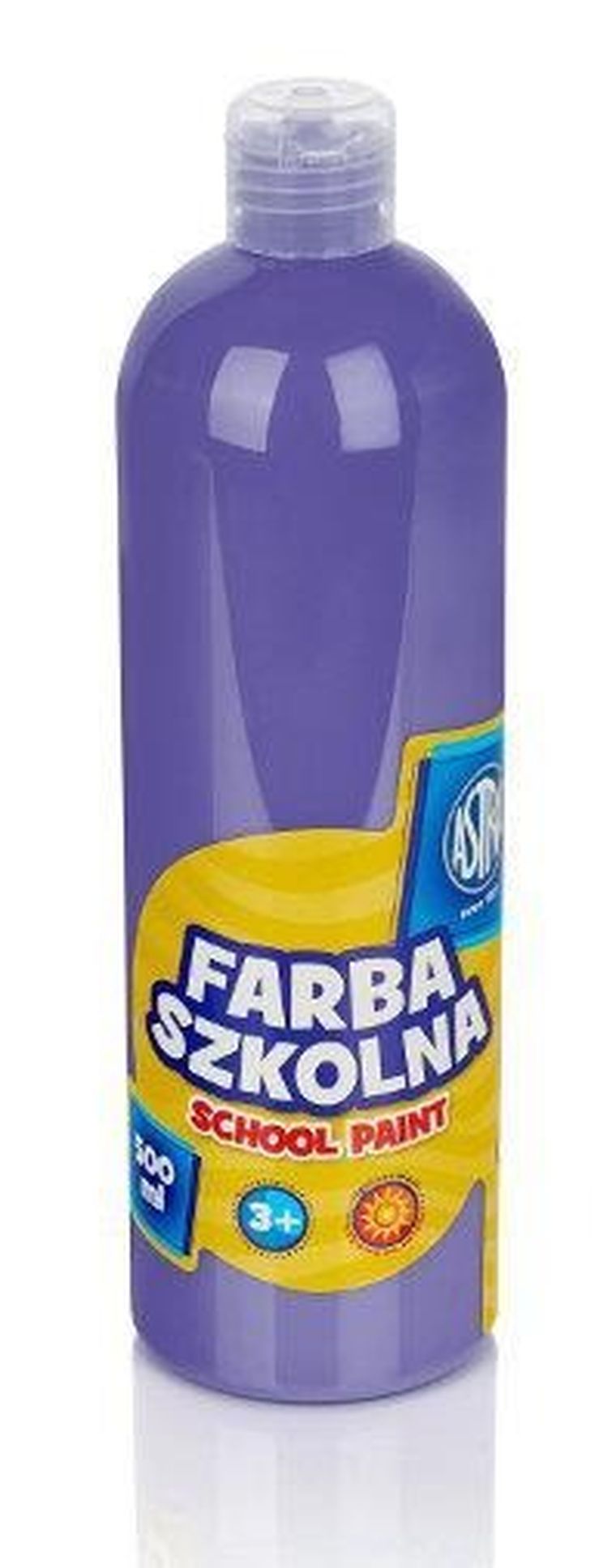 Astra, farba szkolna, butelka, fioletowa, 500 ml
