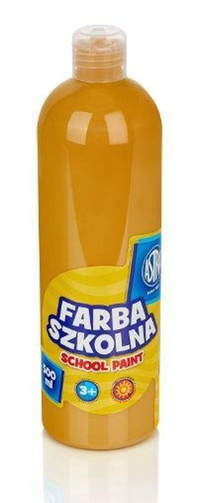 Astra, farba szkolna, butelka, jasno brązowa, 500 ml