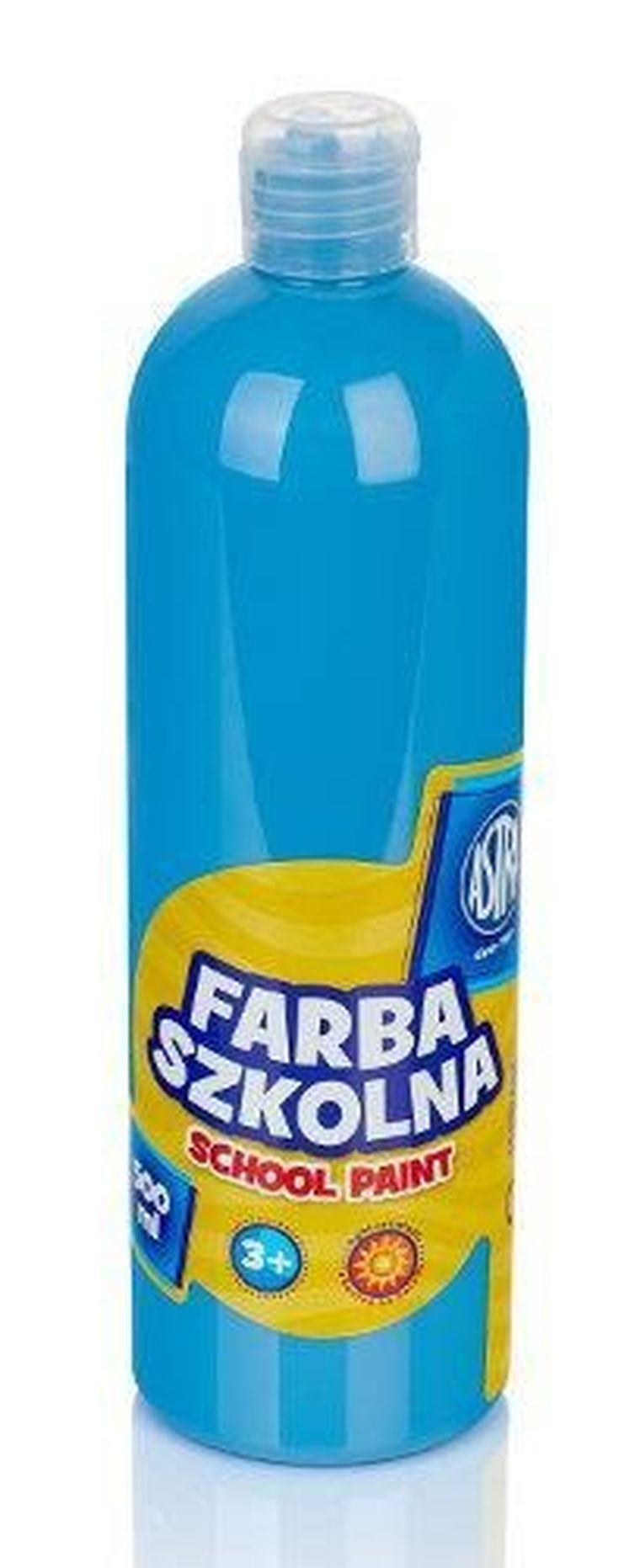 Astra, farba szkolna, butelka, niebieska, 500 ml