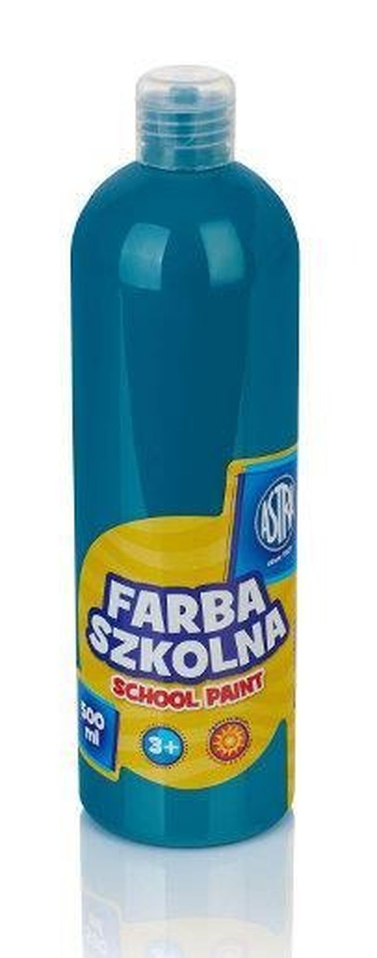 Astra, farba szkolna, butelka, turkusowa, 500 ml