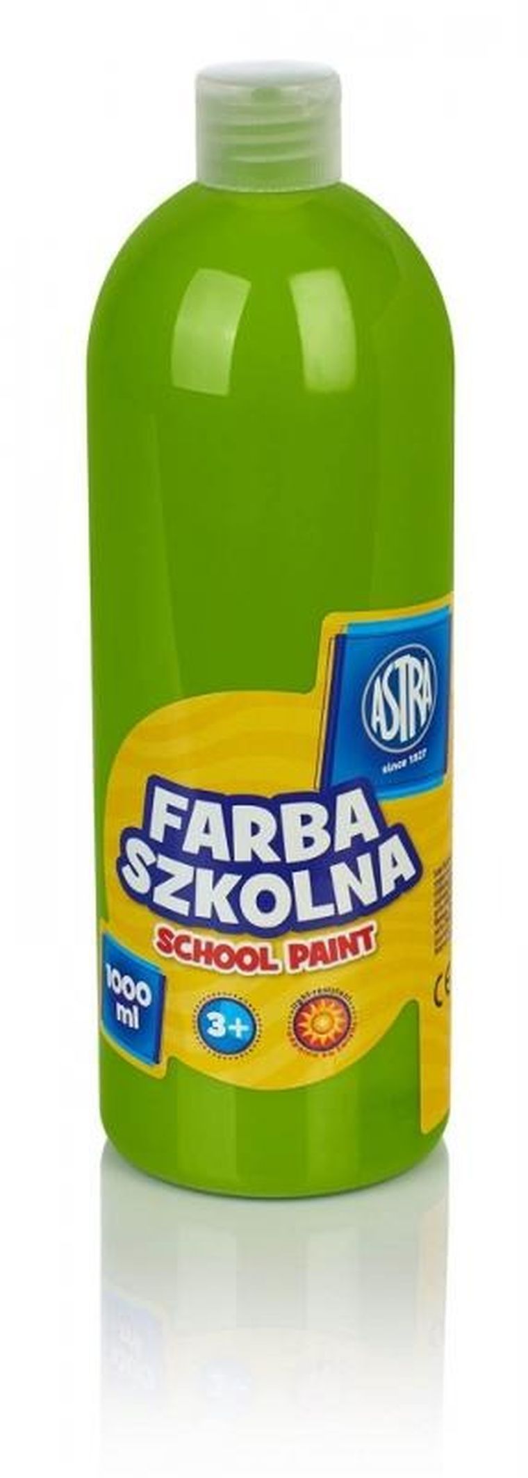 Astra, farba szkolna, limonkowa, 1000 ml