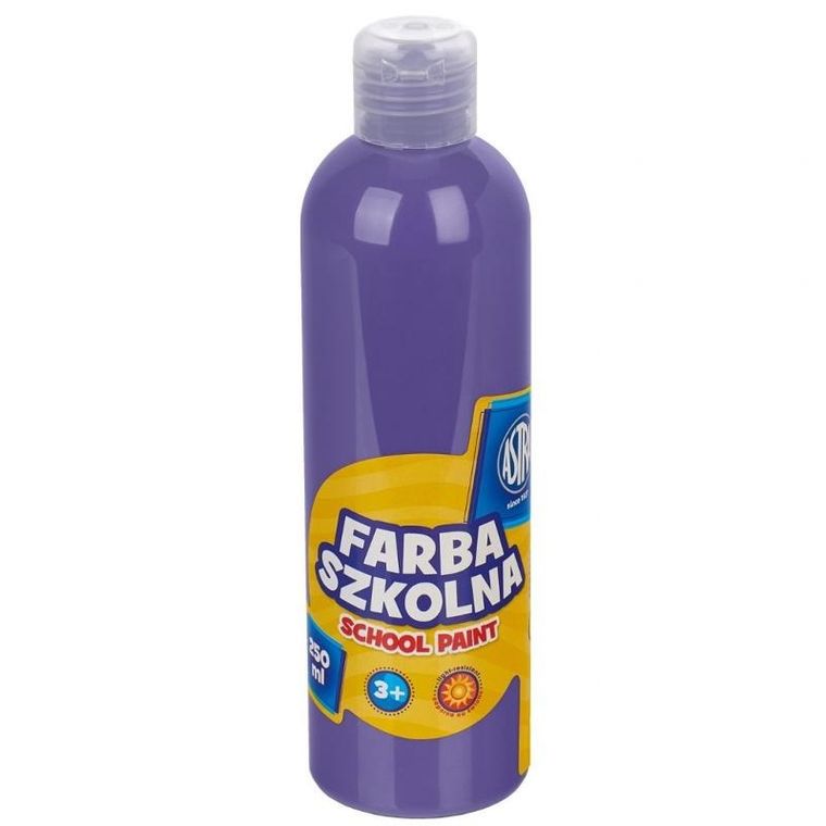 Astra, farba szkolna, naturalna tempera, 250 ml, fioletowa