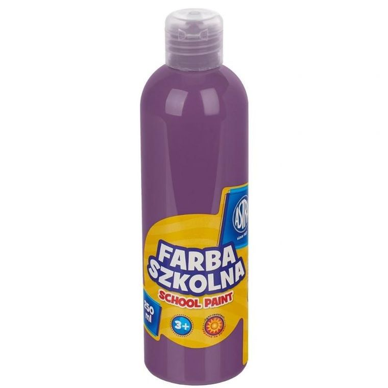 Astra, farba szkolna, naturalna tempera, 250 ml, śliwkowa