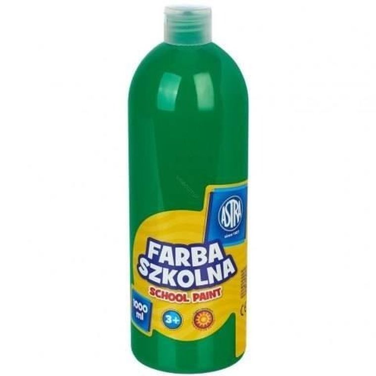 Astra, farba szkolna, zielona jasna, 1000 ml