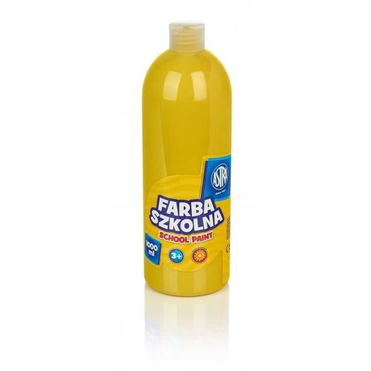 Astra, farba szkolna, żółta, 1000 ml