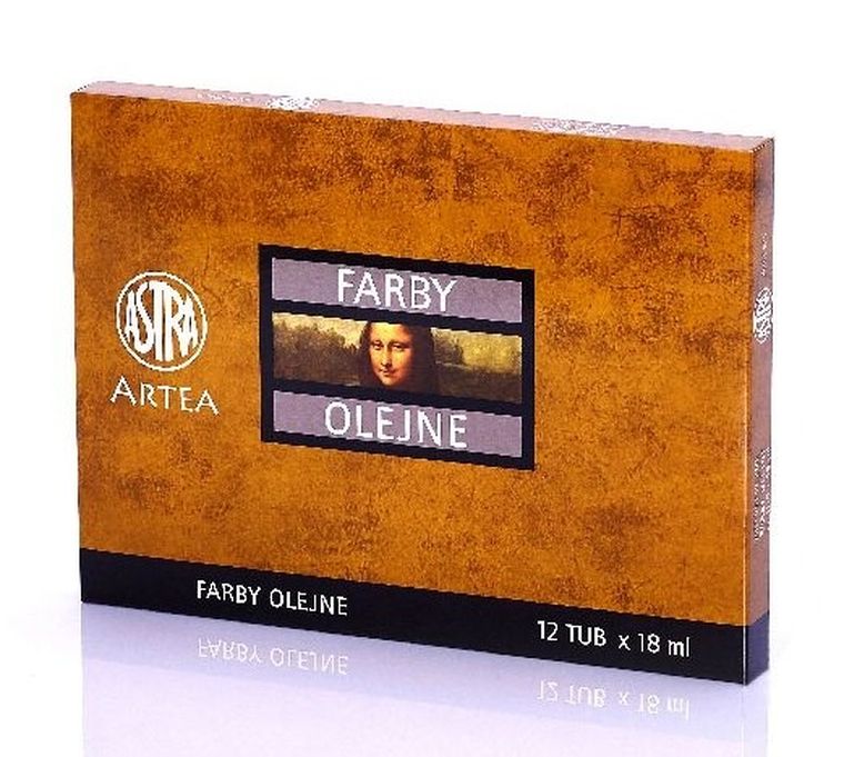 Astra, farby olejne, 18 ml, 12 kolorów