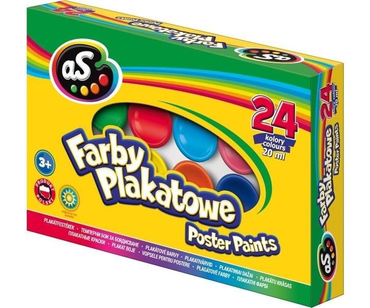 Astra, farby plakatowe, 24 kolory, 20 ml