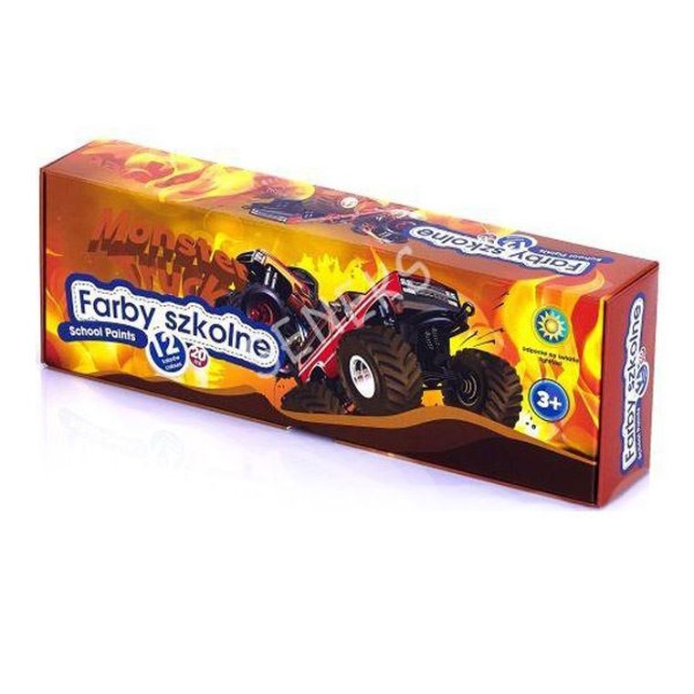 Astra, farby szkolne, Samochody, 12 kolorów, 20 ml