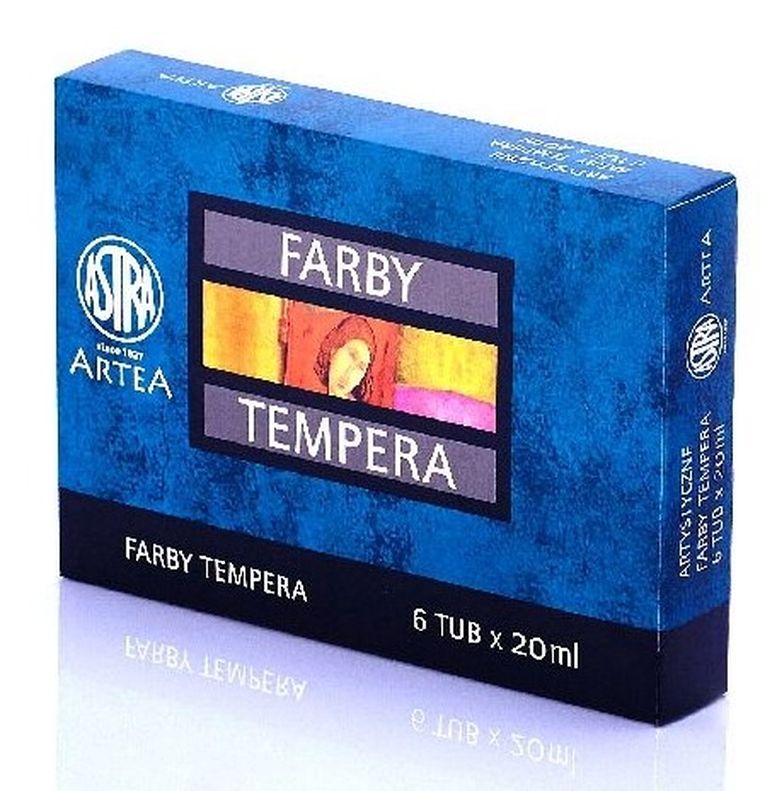 Astra, farby tempera, 6 kolorów, 20 ml