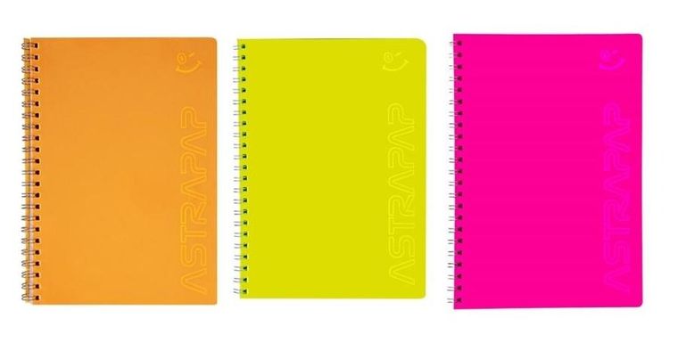 Astra, Fluo, kołozeszyt, B5, 80 kartek, linia, 1 szt.