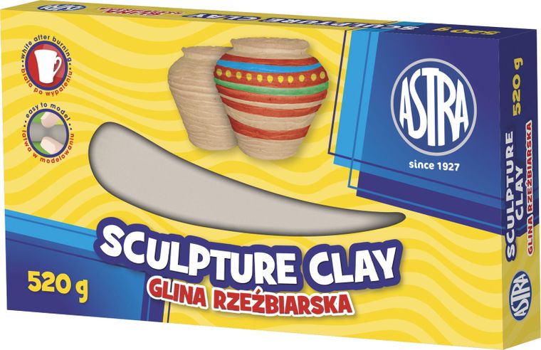 Astra, glina rzeźbiarska, brązowa, 520g