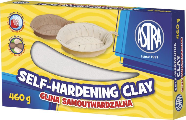 Astra, glina samoutwardzalna, biała, 460g