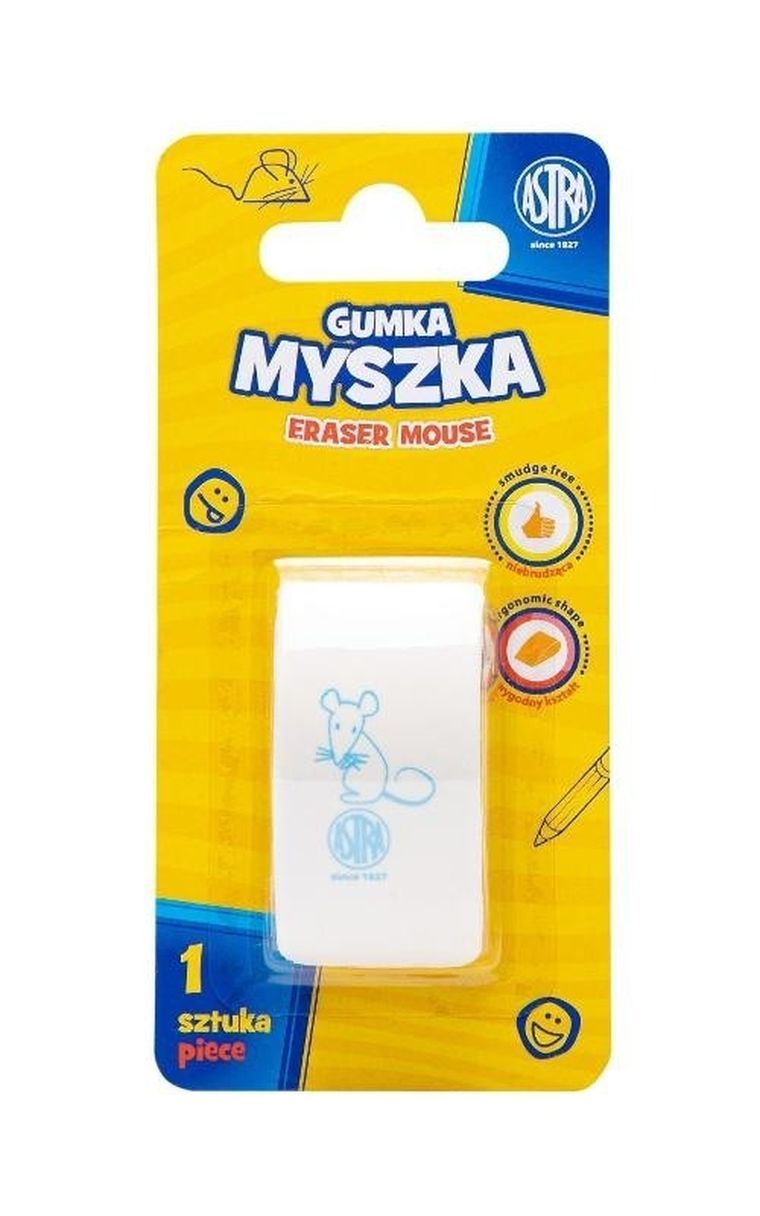 Astra, gumka do ścierania, myszka, 1 szt.
