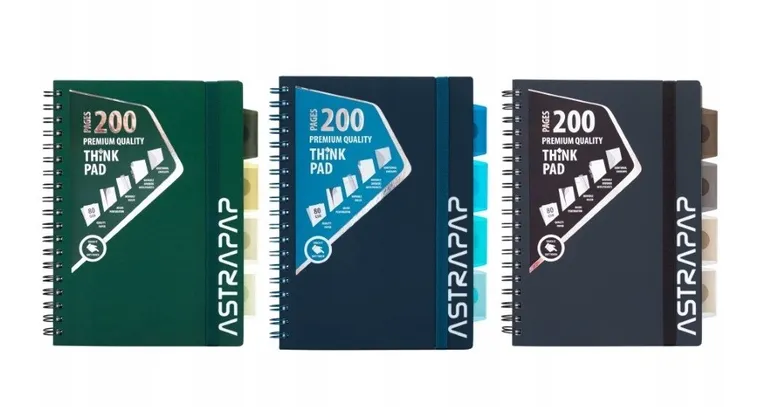 Astra, kołozeszyt B5, 200 kartek, kratka, ombre, 1 szt.