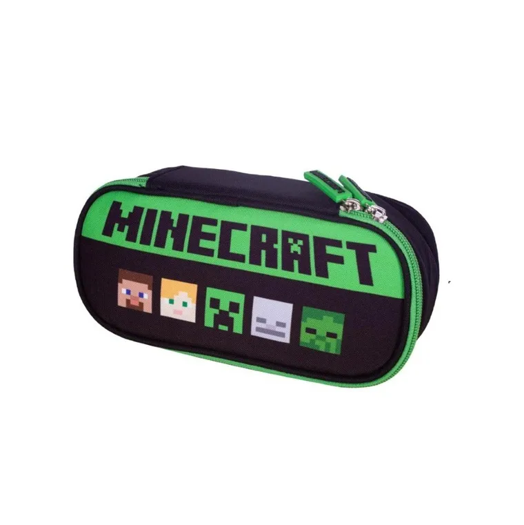 Astra, Minecraft, piórnik, owalny, Alex & Steve