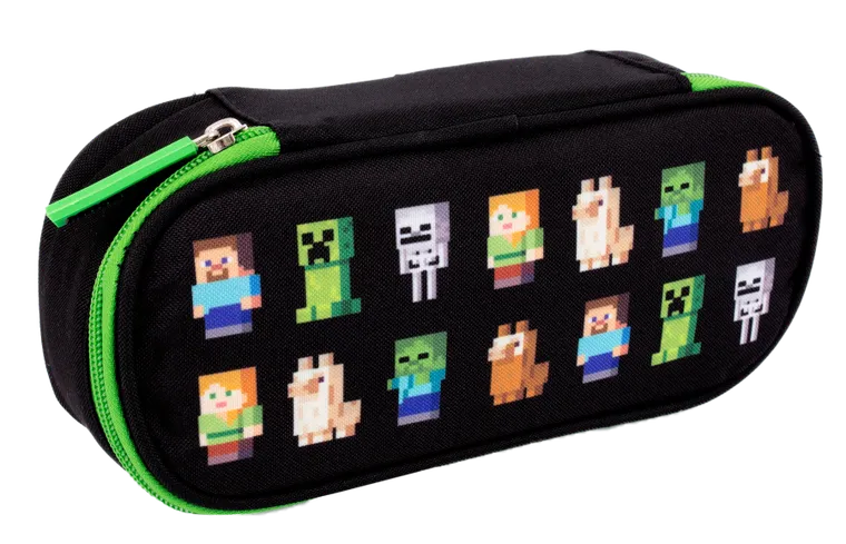 Astra, Minecraft, piórnik, owalny, Multi Characters
