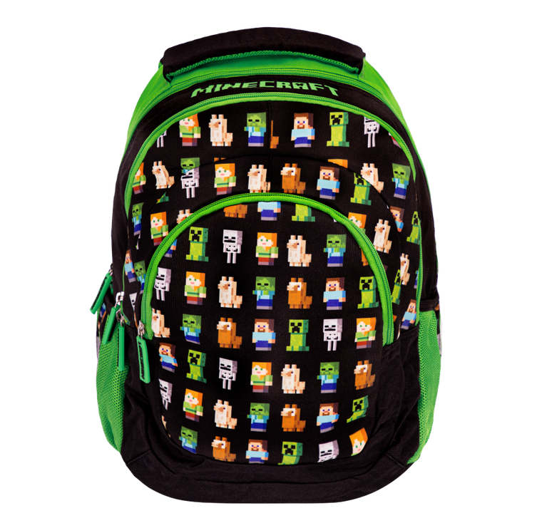 Astra, Minecraft, plecak szkolny, 3-komorowy, Multi Characters
