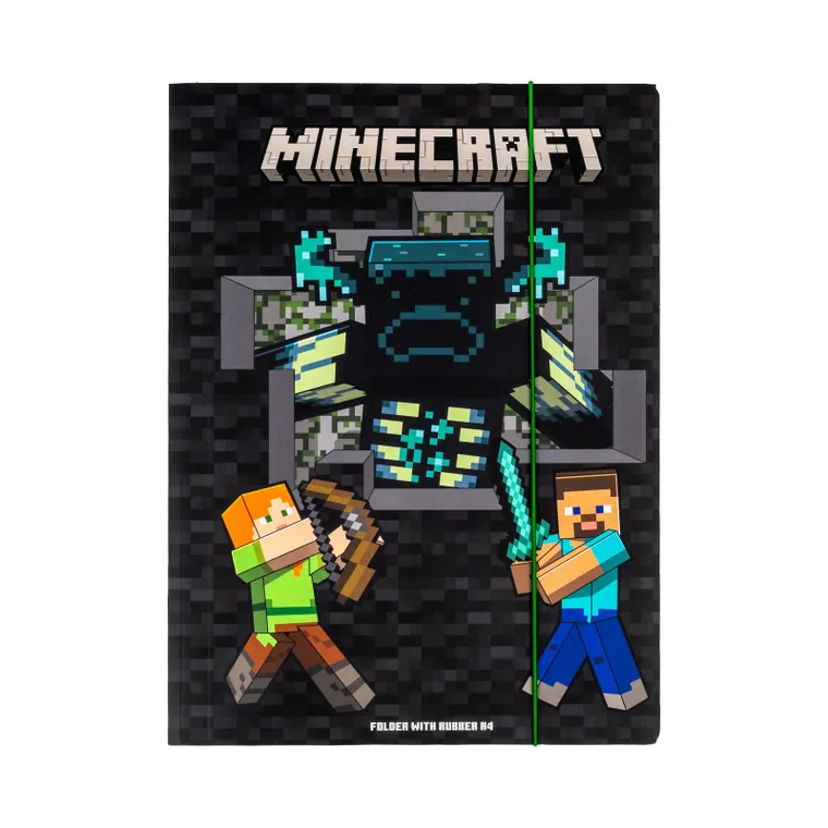 Astra, Minecraft, teczka z gumką, A4