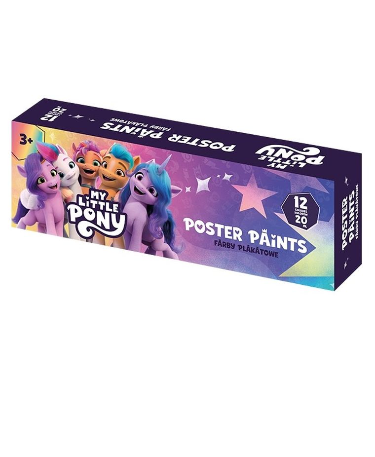 Astra, My Little Pony, farby plakatowe, 12 kolorów, 20 ml