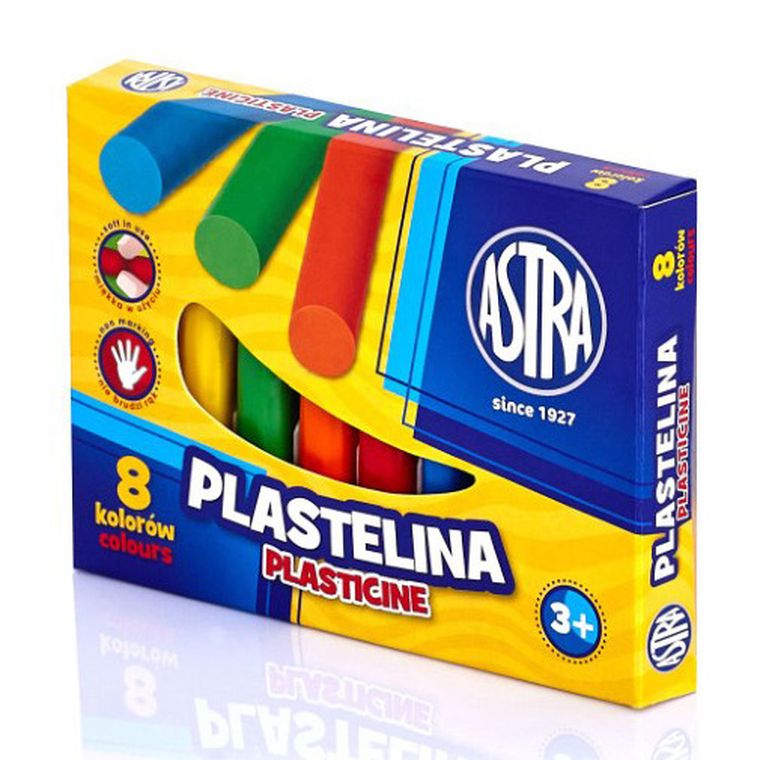 Astra, plastelina, 8 kolorów