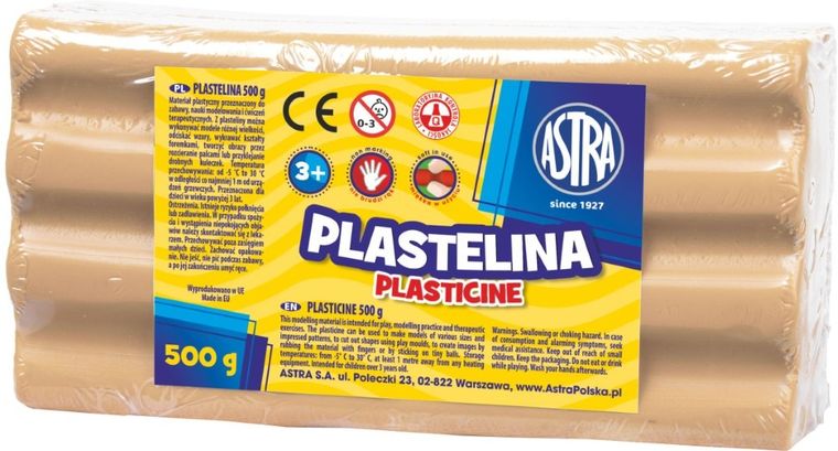 Astra, plastelina, cielista, 500g