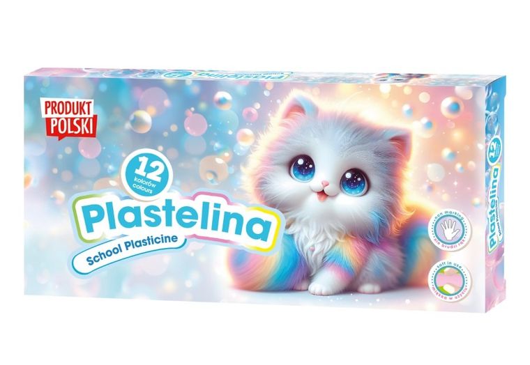 Astra, plastelina szkolna, kotki, 12 kolorów