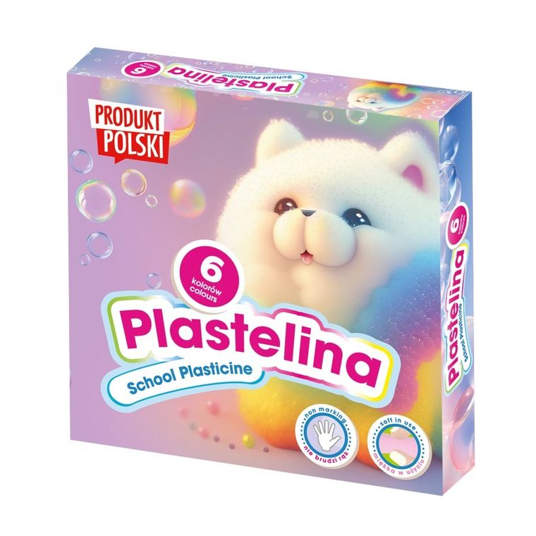 Astra, plastelina szkolna, pieski, 6 kolorów