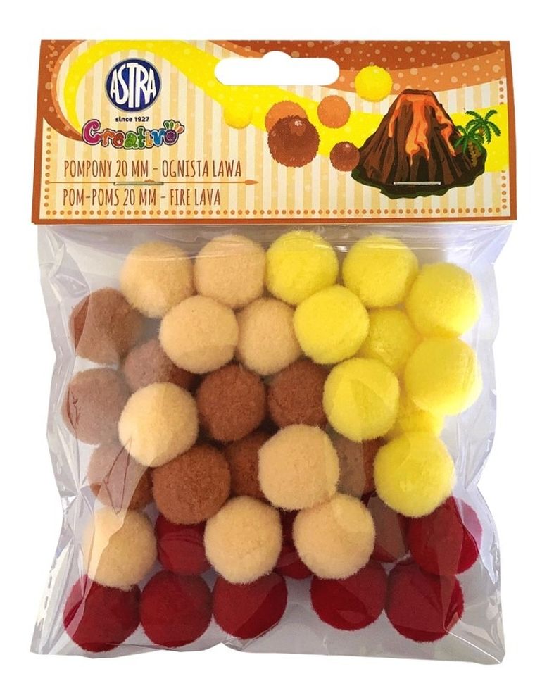 Astra, pompony, ognista lawa, 20 mm