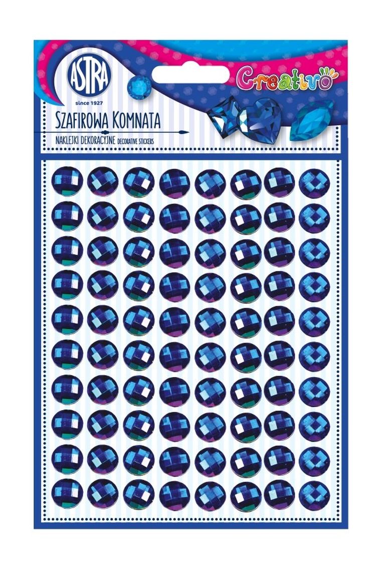 Astra, Szafirowa komnata, naklejki dekoracyjne, niebieskie