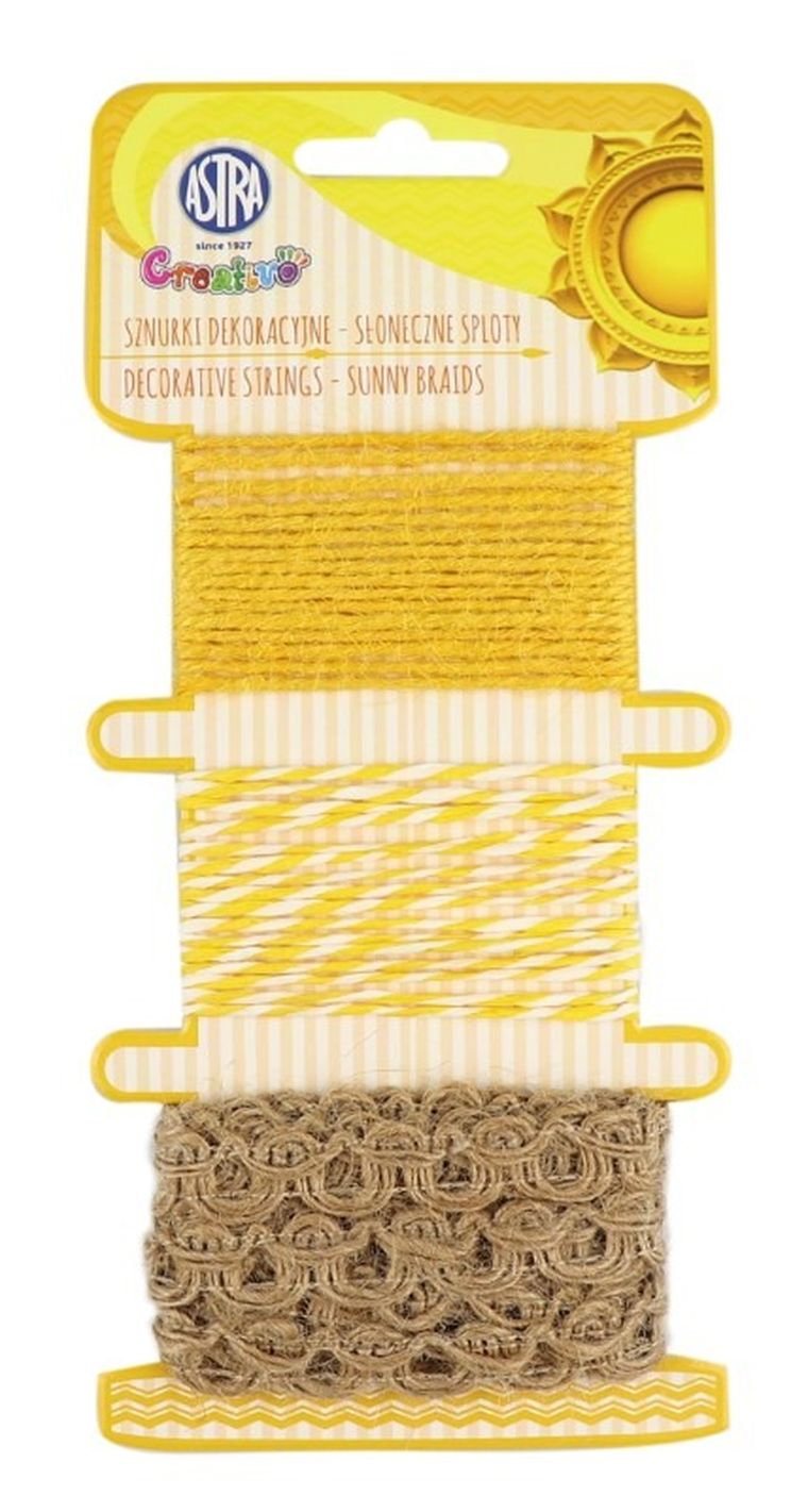 Astra, sznurki dekoracyjne, słoneczne sploty