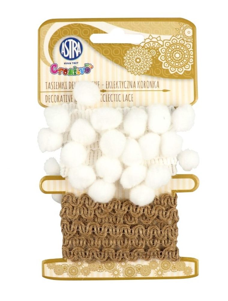 Astra, tasiemki dekoracyjne, eklektyczna koronka